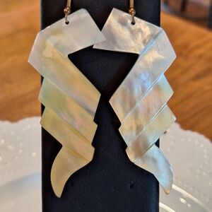 Unique vintage mother of pearl earrings